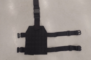 PANEL UDOWY MAŁY NA LEWĄ NOGĘ 20mm Cordura CZARNA PROMOCJA